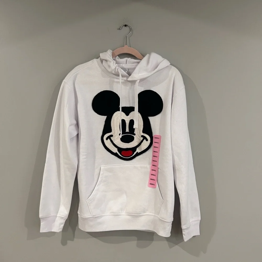 NWT Disney embroidered Mickey hoodie women’s Sz small - Picture 1 of 3